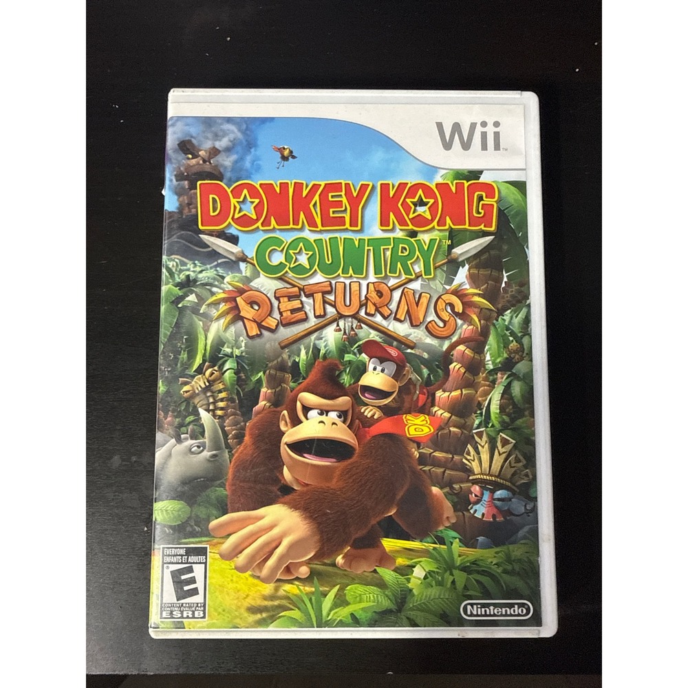 Donkey Kong Country Returns Nintendo Wii Game Complete with manual